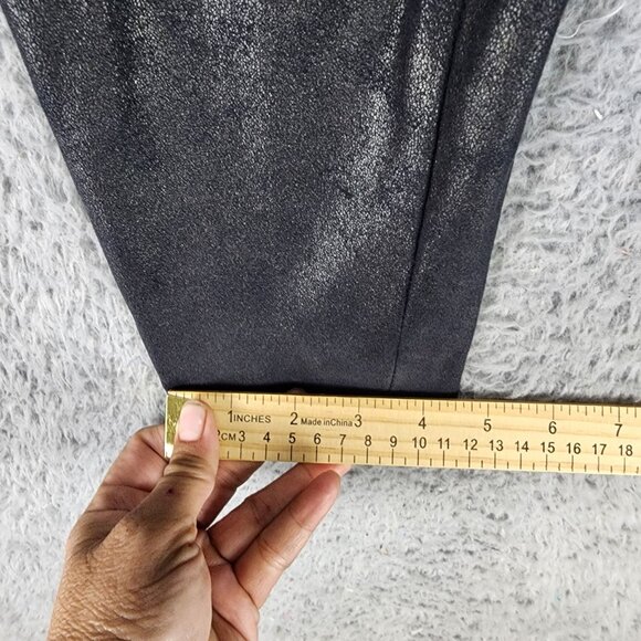 7 For All Mankind Jeans Womens 26 Black Stretch Mid Rise Jeggings Leggings - Picture 7 of 12